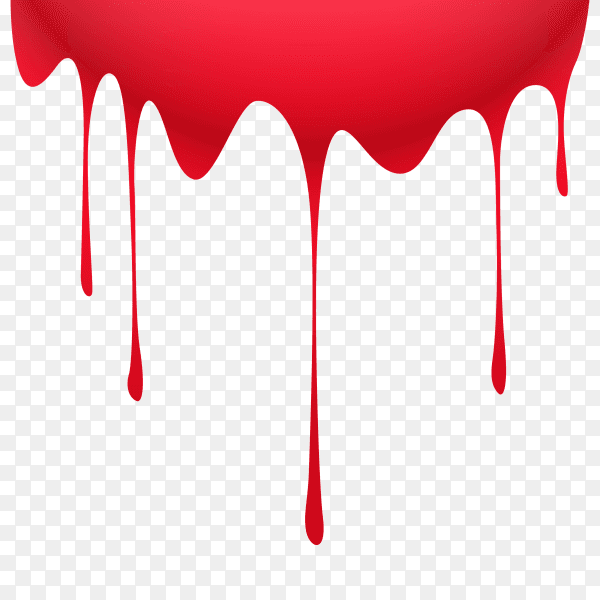 Paint Red color dripping Clipart PNG
