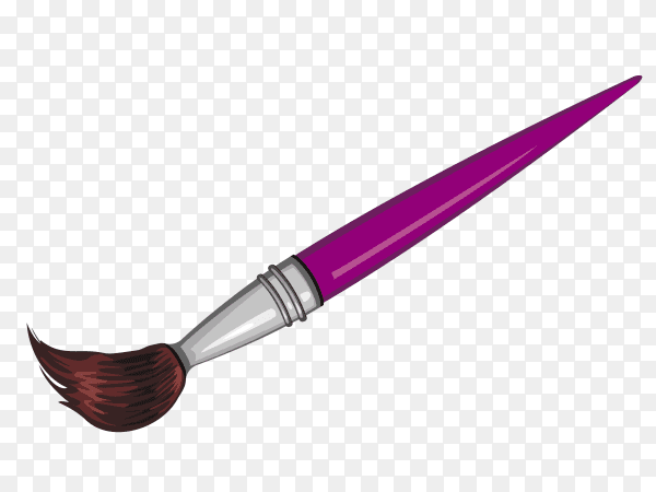 Purple painting bruch Clipart PNG
