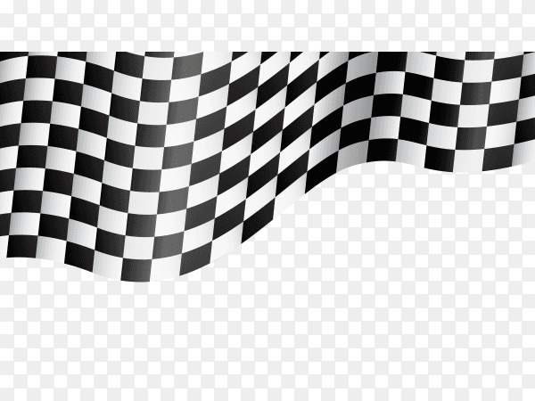 Racing flag on transparent background PNG