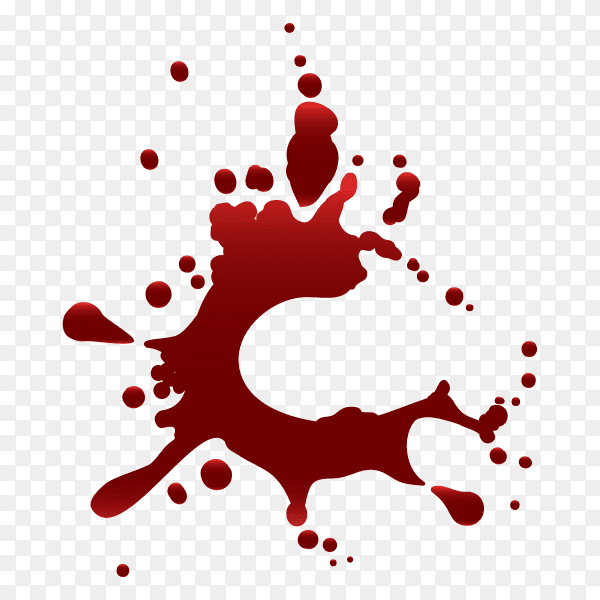 Realistic blood splatters and drops set Premium Vector PNG