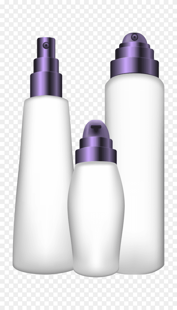 Realistic luxury cosmetic template Premium Vector PNG