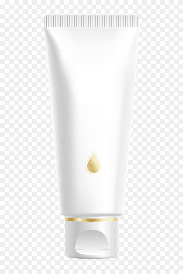 Realistic natural cream ad template vector PNG