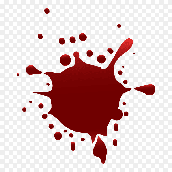 Red drop of blood vector PNG