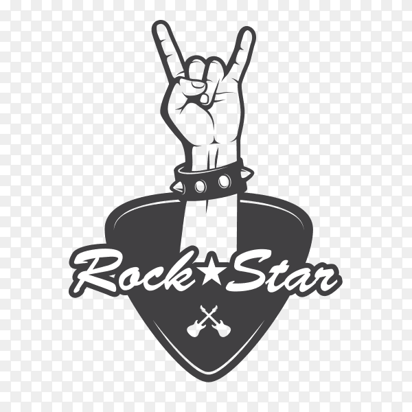 Rock star Premium vector PNG