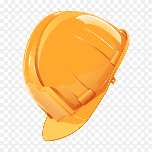 Safety Helmet Construction Logo on transparent background PNG