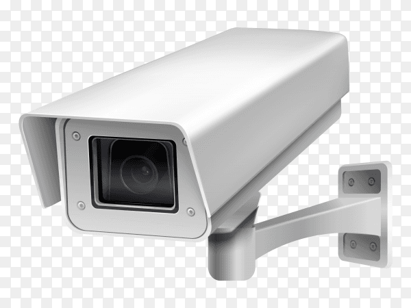 Security camera on transparent background PNG