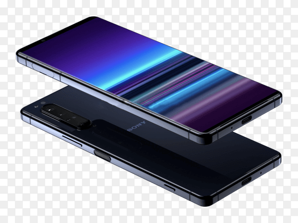 Sony Xperia 5 Plus on transparent background PNG