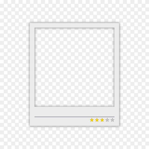 Star rating design vector PNG
