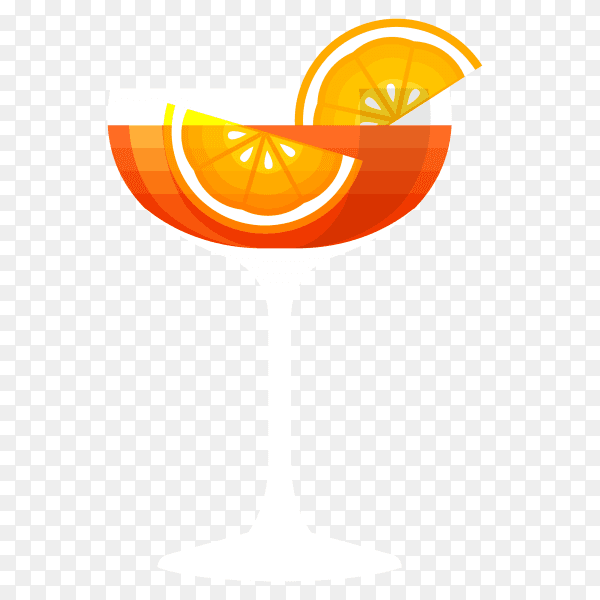 Summer orange juice clipart PNG