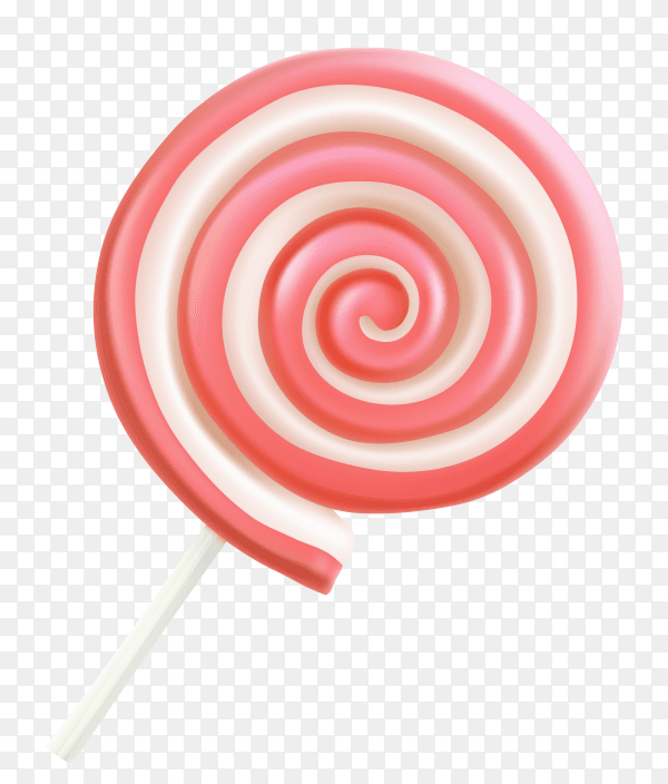 Sweet lollipop with stick Clipart PNG