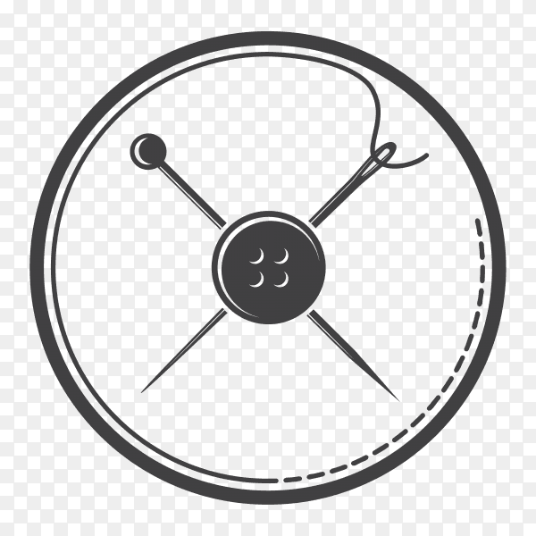 Sweing tools on transparent background PNG