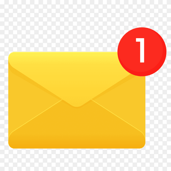 Symbol sms notification electronic devices vector PNG