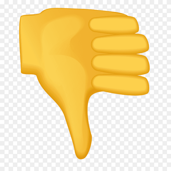 Thumbs down gestures emoji Clipart PNG