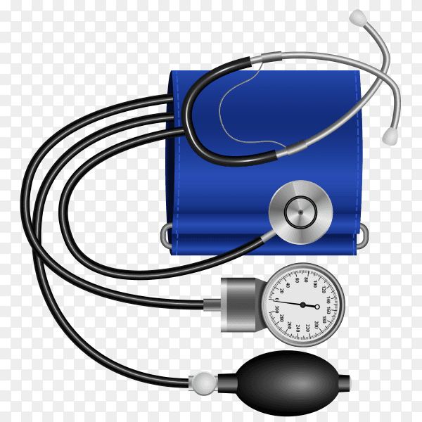 Various medical equipments on transparent background PNG