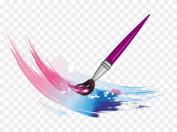 Watercolors with small bruch Clipart PNG