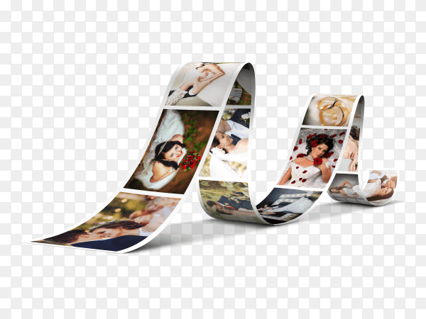 Wedding photo design clipart PNG