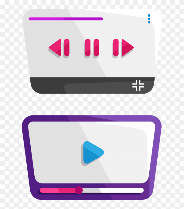 Youtube window on transparent background PNG