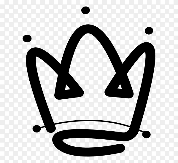 Crown concept logo design clipart PNG