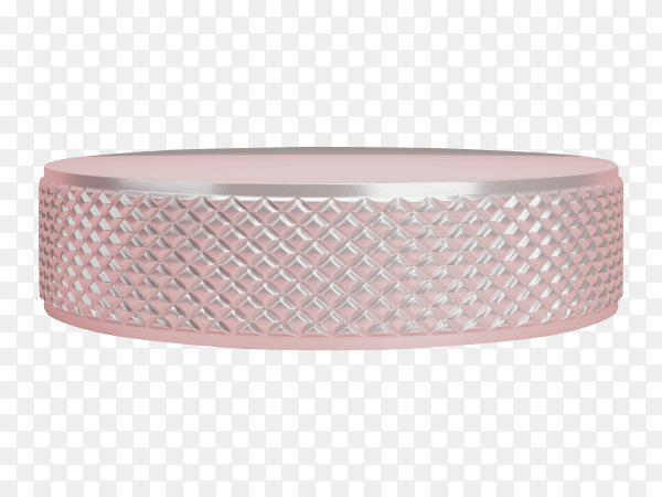 3D geometric pink podium for product placement Premium vector PNG