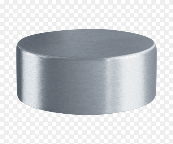 3D render abstract empty Gray podium on transparent background PNG