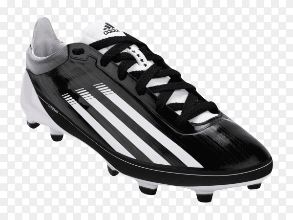 Adidas 5 star football cleats on transparent background PNG