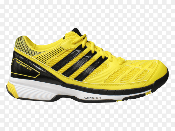Adidas badminton shoes on transparent background PNG