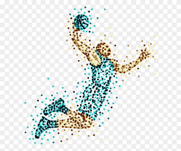 Basketball Player Illustration clipart PNG