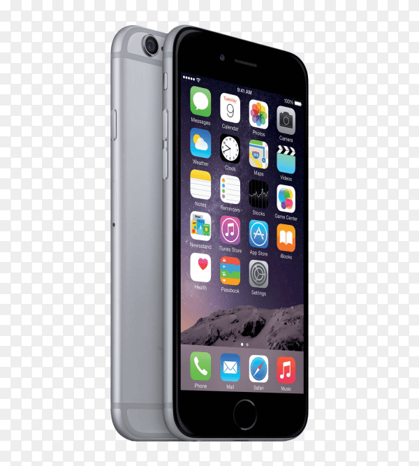Black Iphone mobile Premium imagePNG