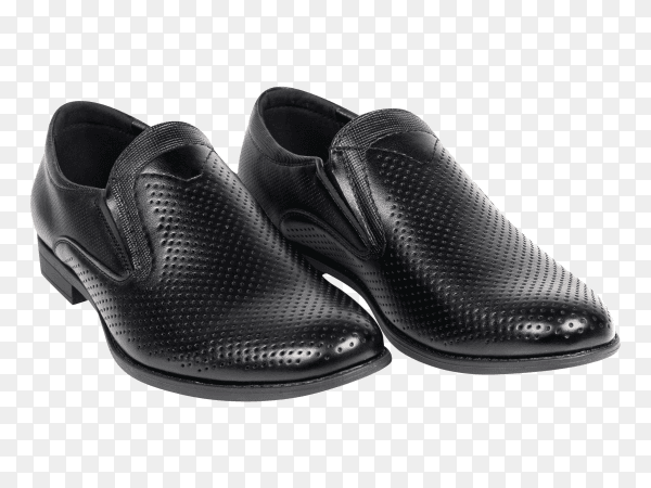 Black mens shoes Premium image PNG
