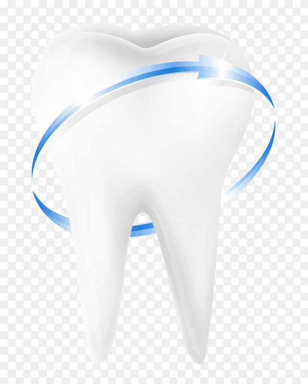 Blue Protective vortex around tooth vector PNG