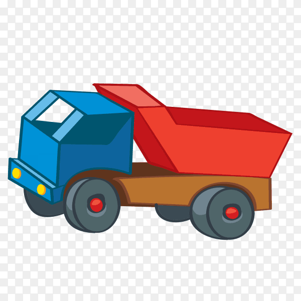 Car toy cartoon on transparent background PNG