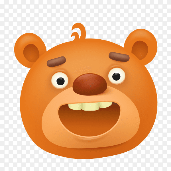 Cartoon teddy bear Premium vector PNG