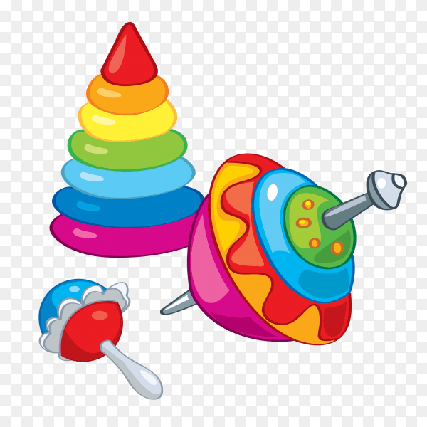 Cartoon toys icon on transparent background PNG