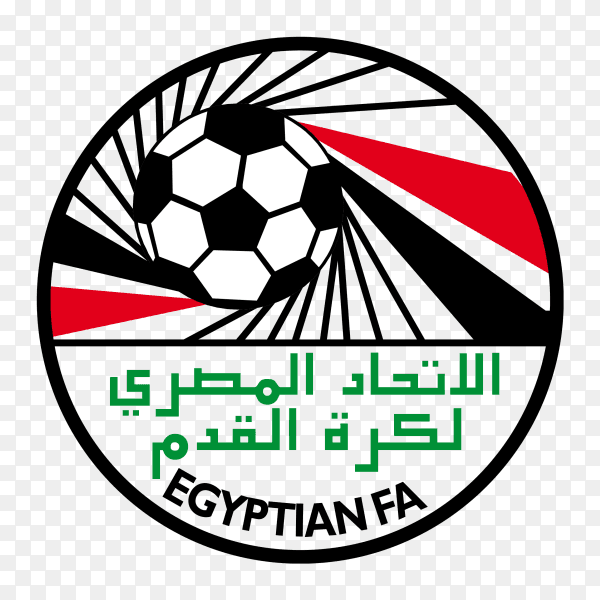 Egyptian Football Association logo on transparent background PNG