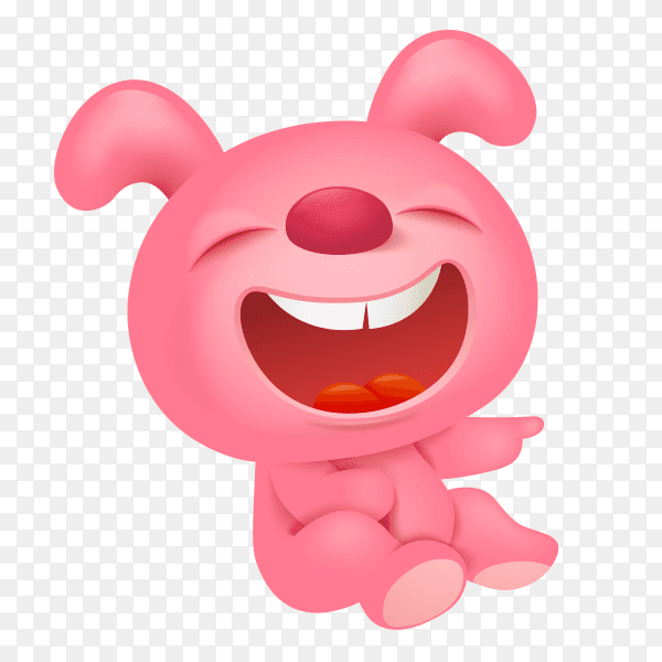 Funny Cartoon Teddy bear on transparent background PNG