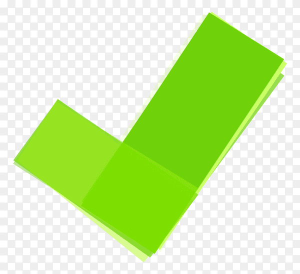 Green right mark icon Premium vector PNG