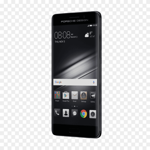 Huawei mate 9 mobile on transparent background PNG