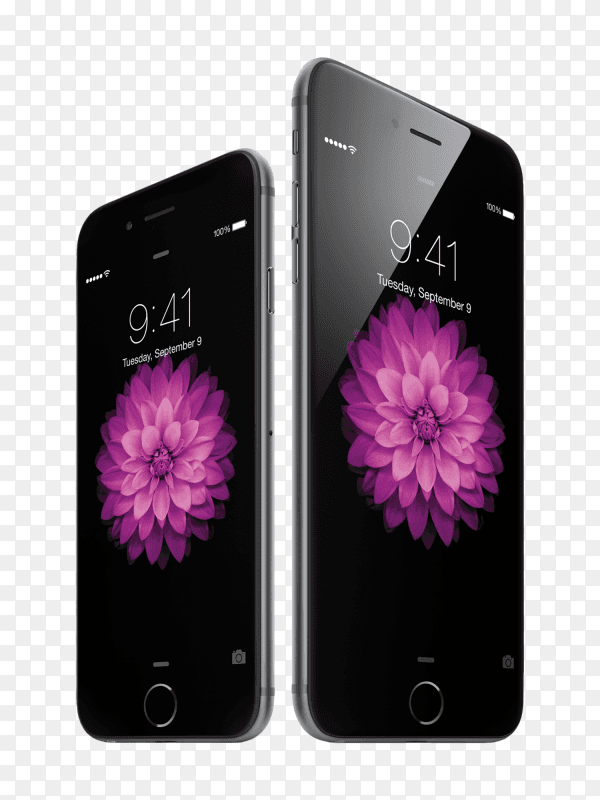 IPhone 6 Plus phone on transparent background PNG