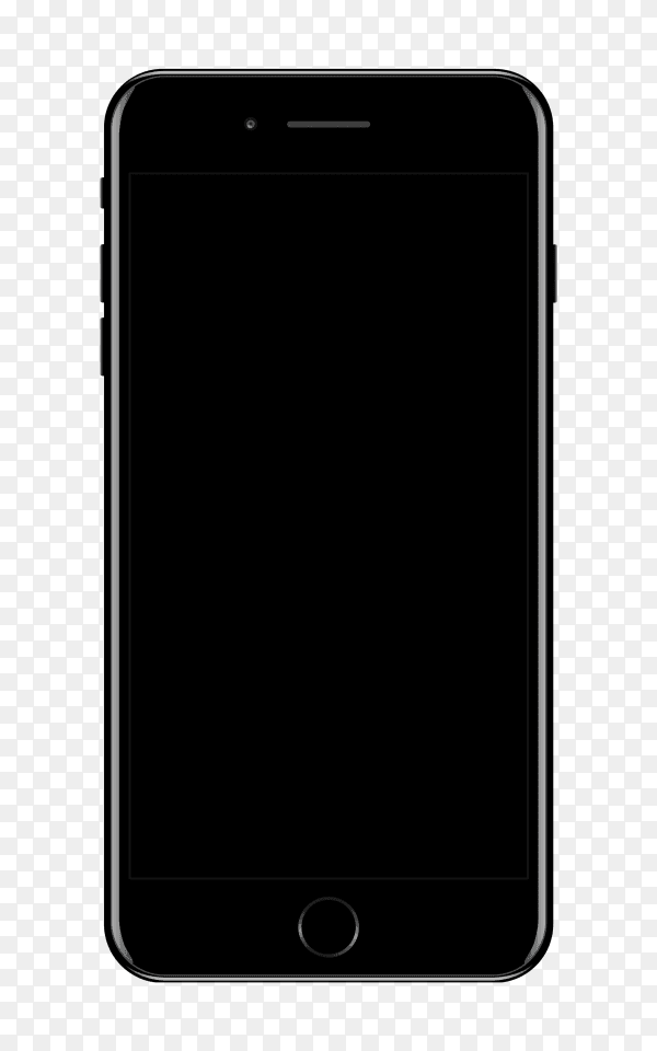IPhone 7 Plus Jet Black mobile phone Premium Image PNG