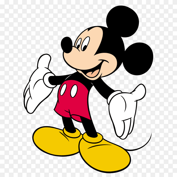 Mickey mouse cartoon Premium vector PNG