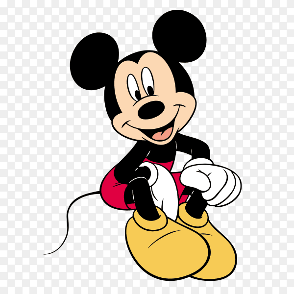Mickey mouse cartoon vector PNG