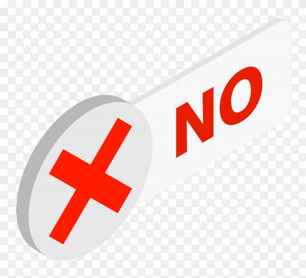 No red checkmark on transparent background PNG
