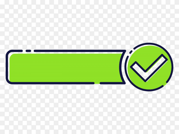 Right icon on transparent PNG
