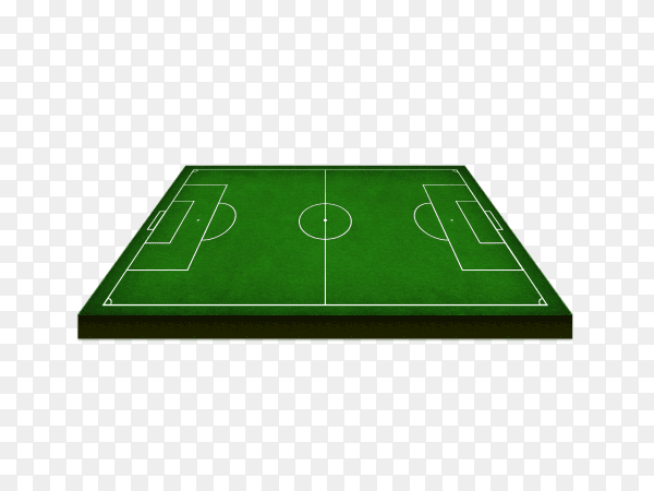 Soccer green field Premium vector PNG