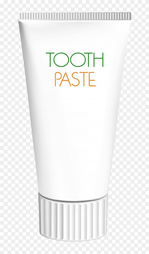 Tube of toothpaste on transparent background PNG