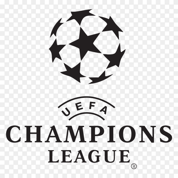 Uefa champions league Logo on transparent background PNG