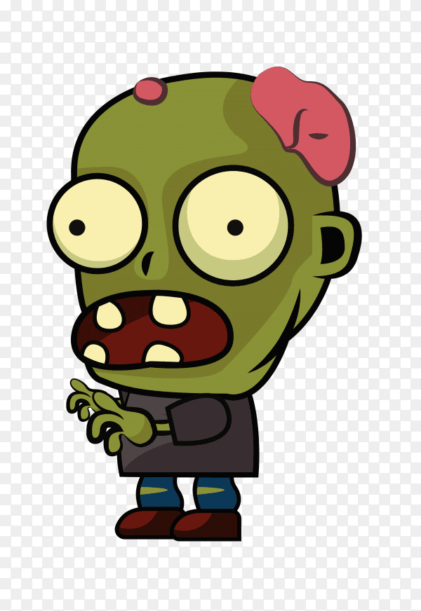 Zombie character sprites Premium vector PNG