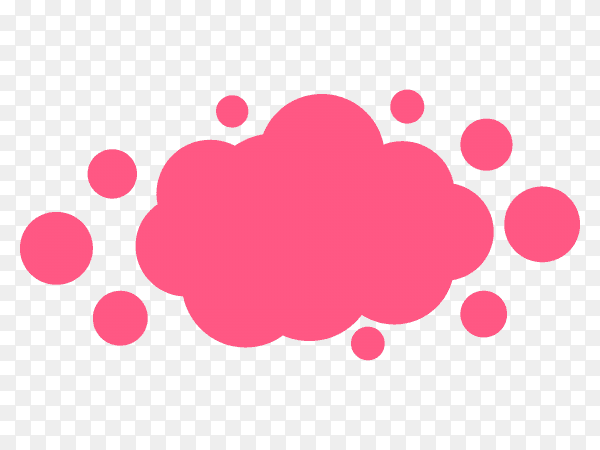 Abstract pink banner design on transparent background PNG