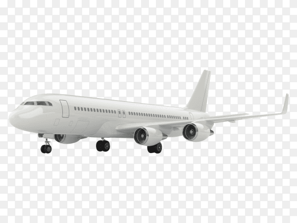 Airplane isolated on transparent PNG