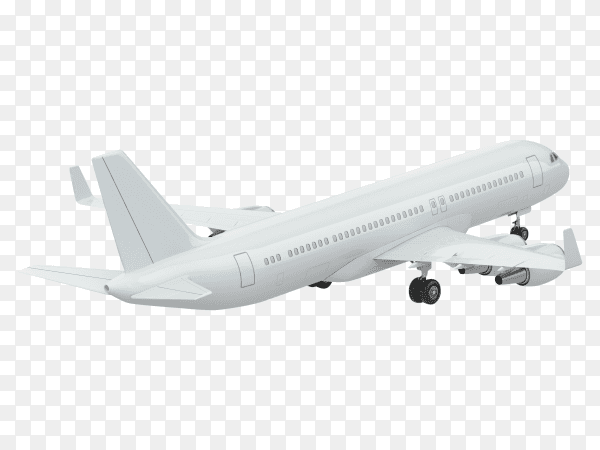Airplane isolated on transparent background PNG